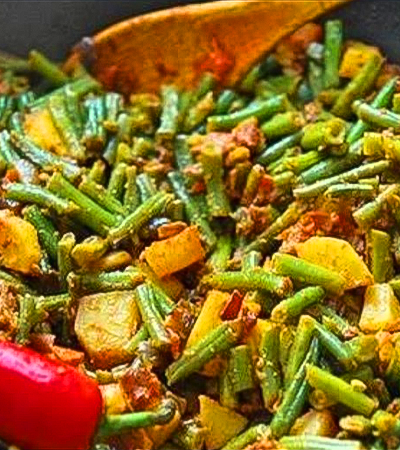 french beans aloo