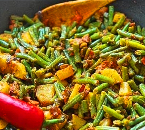 french beans aloo