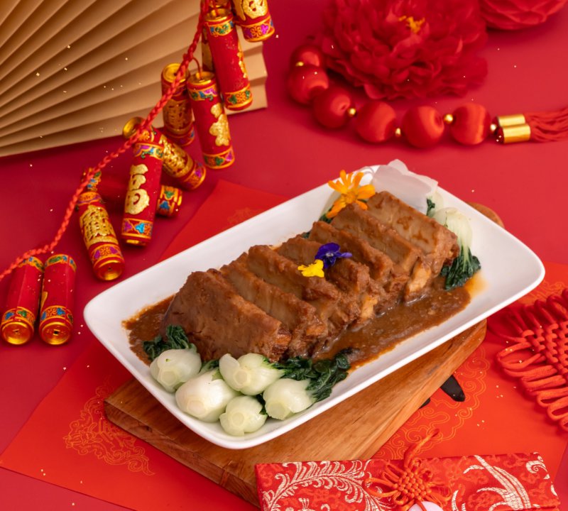 客家芋头扣肉 hakka pork with taro twist