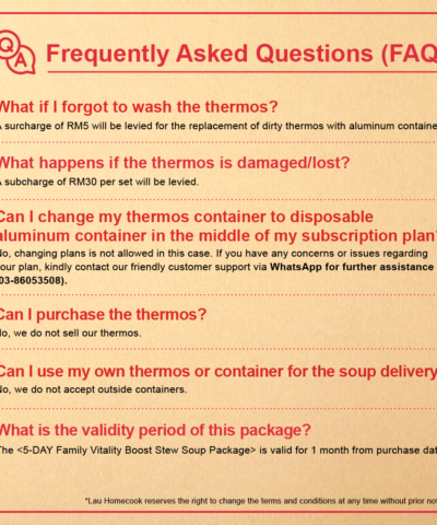 5 day family vitality boost stew soup package [standard container]
