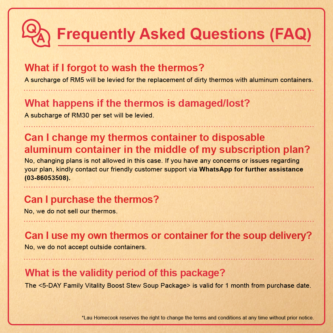 5 day family vitality boost stew soup package [standard container]